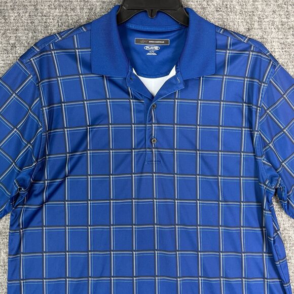 Greg Norman Polo Mens Extra Large Golf Golfing Play Dry Short-Sleeve Microfiber - Picture 3 of 12